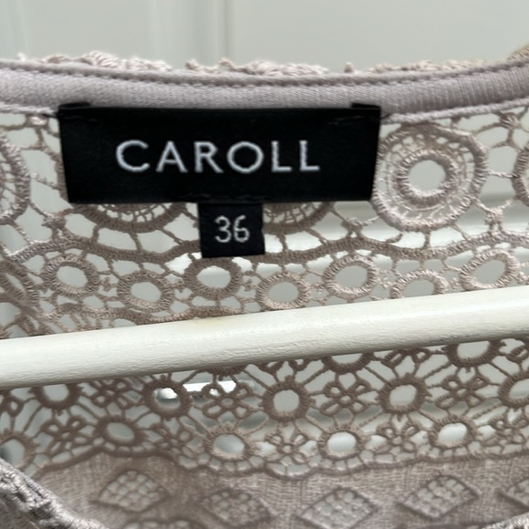 Caroll Crochet Dress with Removable Slip Dress in light grey - Picture 9 of 10